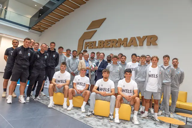 Gut aufgestellt: Das Team des FC Hogo Hertha zeigt sich mehr als bereit, eine neue Ära des Welser Fußballs in der zweiten Liga einzuläuten.  | Foto: Felbermayr/Lackner