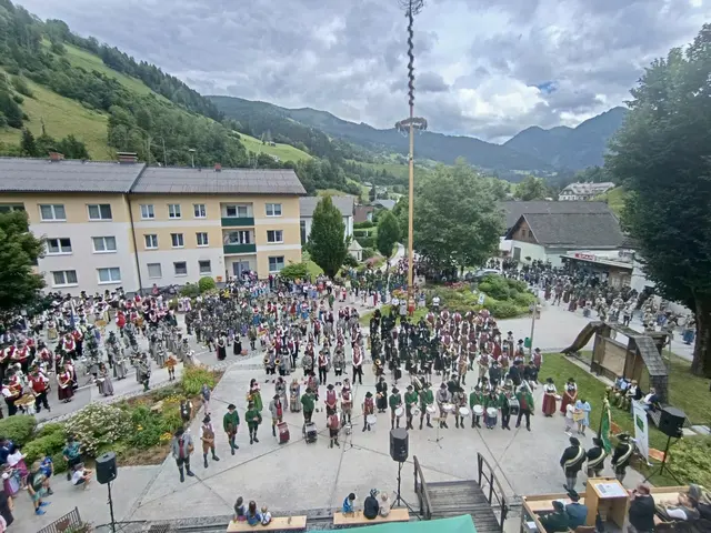 21 Musikkapellen nahmen am 72. Bezirksmusikfest des Musikbezirkes Gröbming teil. | Foto: Blasmusikbezirk Gröbming