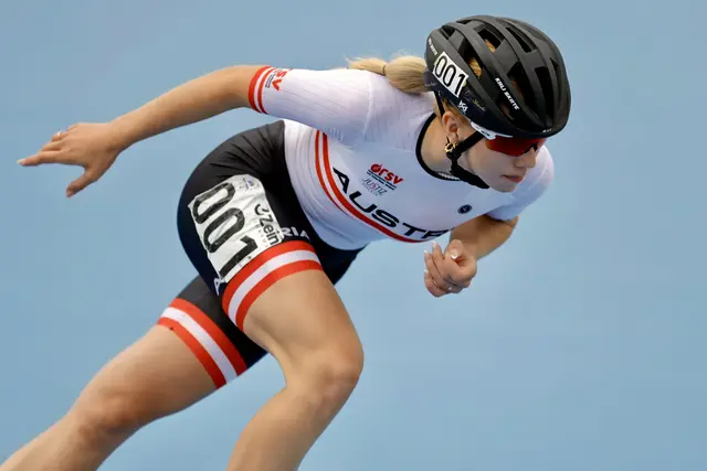 Erstmals konnte sich die Eisenstädterin Katharina Mezgolits unter den Aktiven beweisen.  | Foto: Schaatsfotos