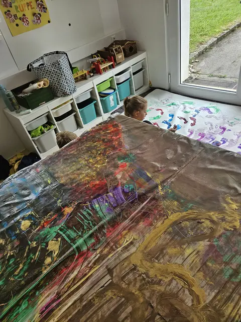 Die Kinder konnten hier ihrer Kreativität freien Lauf lassen. | Foto: Martina Berger