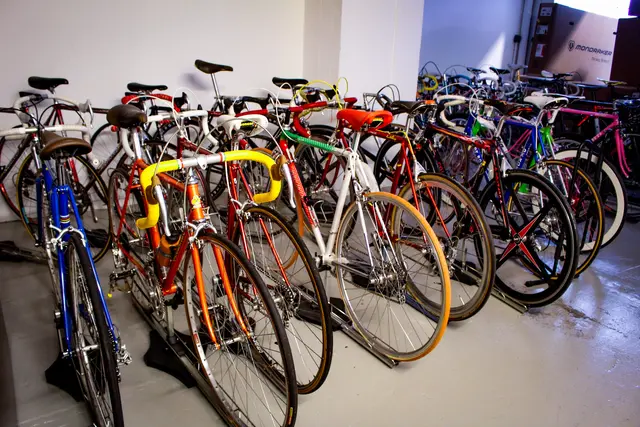 Im Loft befindet sich eine große Sammlung an besonderen Vintage-Rennrädern aus Tafatsch' Privatbesitz und dem international bekannten Sammler Thai Do.