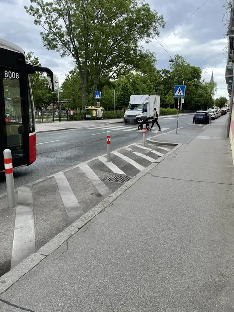 Der Schutzweg in der Endresstraße. | Foto: Lisa Kammann