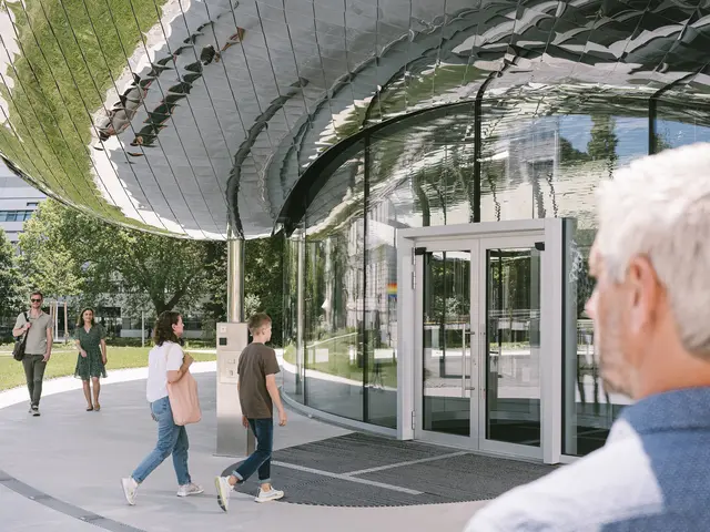 Noch ist er nicht offen - der Eingang zum VISTA Science Experience Center auf dem Campus des Institute of Science and Technology Austria (ISTA). | Foto: ISTA | Niko Havranek