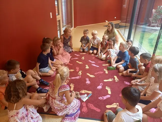 Die Kindergartenkinder verbrachten spannende Stunden. | Foto: Gößler