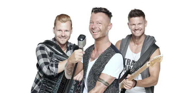 Zwirn wird bei der Strudengauer Messe 2025 am Samstag-Abend im Festzelt für Stimmung sorgen. Am Bild von links Siegi Maier, Jürgen Maier und Werner Schosser. | Foto: zwirn.band
