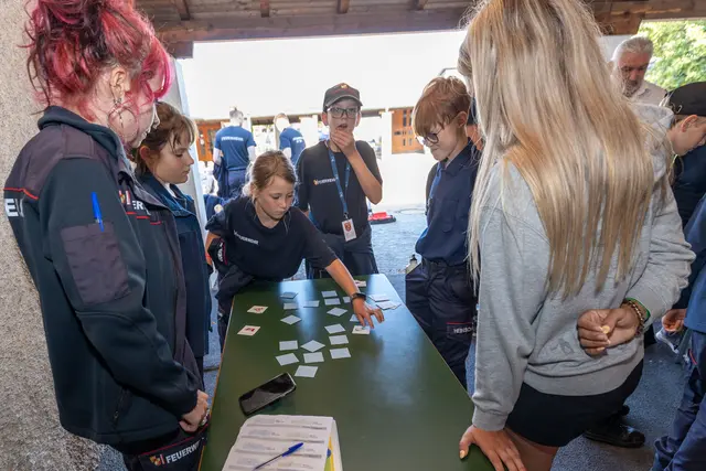 Orientierungsmarsch - Station Merkfähigkeit | Foto: Erwin Leimlehner