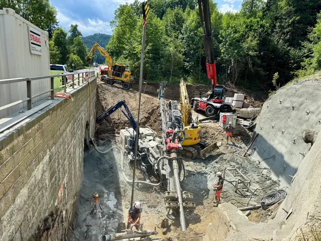 Bauarbeiten in Kobenz. | Foto: Land Steiermark/A 16