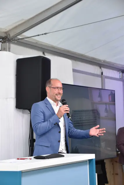 LR Mario Gerber sprach von den Herausforderungen für Unternehmer. | Foto: Kendlbacher