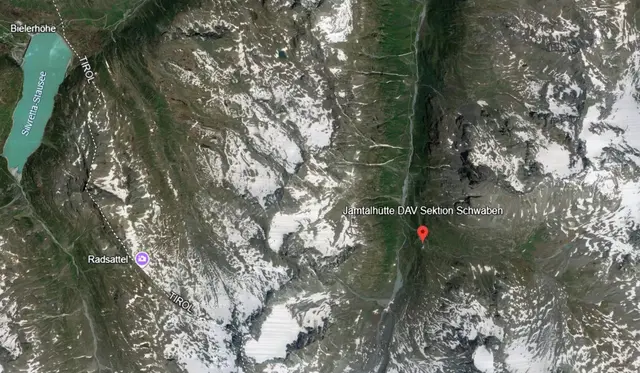 Auf dem Edmund-Lorenz-Weg stürzte der Wanderer ab. | Foto: googleearth/MeinBezirk
