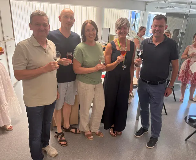 Gemeinsam wurden die neuen Räumlichkeiten eröffnet (v.l.): Werner Obruly, Robert Konrad, Marion Reinhofer-Gubisch, Astrid Holler und Bürgermeister Daniel Kos | Foto: Walch