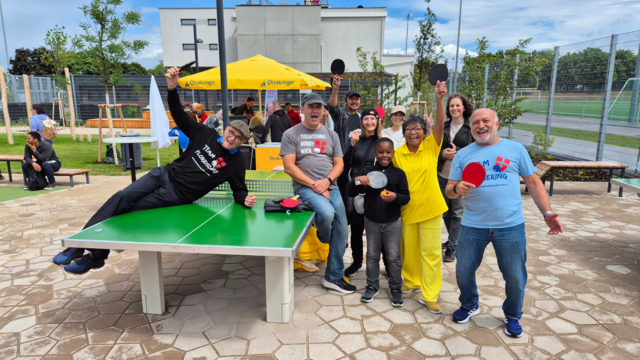 Tischtennis Begeisterung pur an den brandneuen Tischtennisplatten in Wien Rudolfsheim | Foto: Tischtennis Hobby Wien