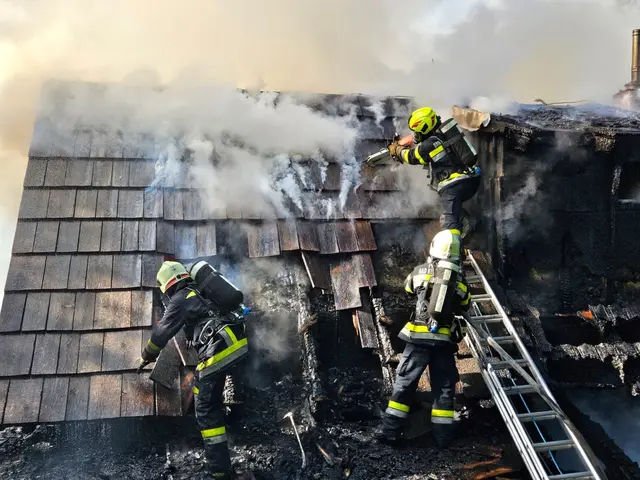 Rund 110 Einsatzkräfte aus Kärnten und der Steiermark bekämpften die Flammen. | Foto: Freiwillige Feuerwehr Bad Kleinkirchheim