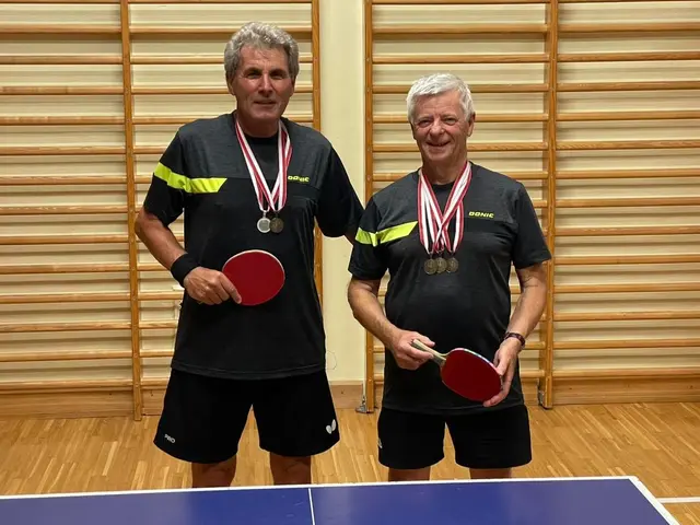 Hans Zaggl und Fred Janisch eroberten bei den Tiroler Senioren-Meisterschaften fünf Medaillen  | Foto: TV Kitzbühel 1869