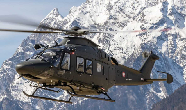 Der moderne AW169 „LION“-Hubschrauber (Leonardo) des Österreichischen Bundesheeres landet auf der Planneralm. | Foto: bundesheer