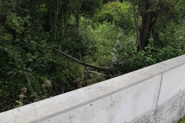 Beim Nasenbach im Ortsteil Dornau wurde die Mauer im Sinne der Hochwasserschutzmaßnahmen erhöht. | Foto: Nimpf
