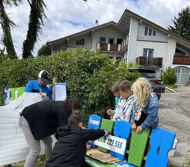 Bei den Arbeiten | Foto: Frauenberatung Perg