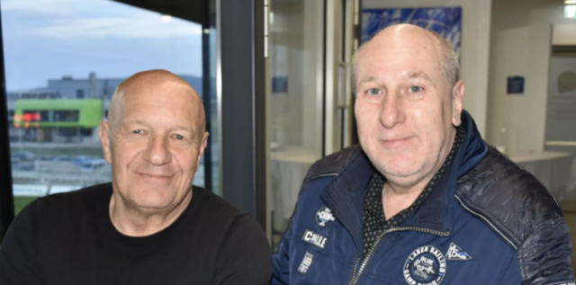 Gerhard Seeger (r.) mit SC-Nachwuchs-Trainer Kurt Tauchner. | Foto: Zezula
