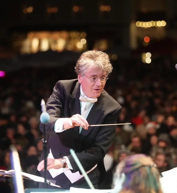 Dirigent Reinhold Wieser in Action. | Foto: Reinhold Wieser