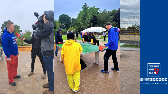 Das mediale Interesse wurde durch die lebendige Nutzung der neuen Tischtennisplatten spürbar gesteigert. | Foto: Tischtennis Hobby Wien, Umbalin