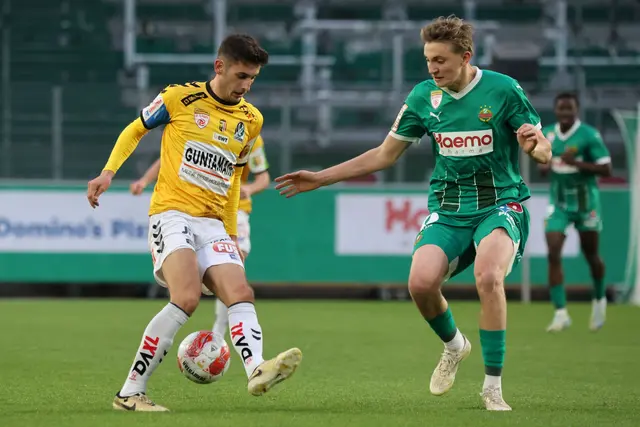 Die jungen Rapidler, hier bei einer Partie gegen die SV Ried in der abgelaufenen Saison, testen noch zweimal. | Foto: Daniel Scharinger / Pressefoto Scharinger / picturedesk.com