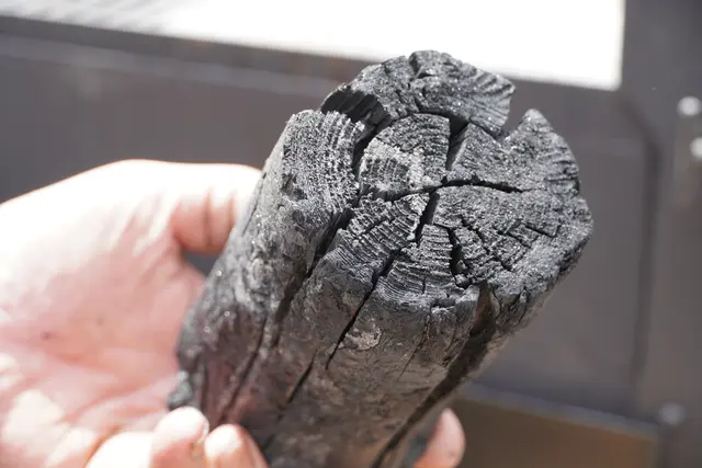 Qualitative Kohle sorgt für ein gutes Ergebnis beim Grillen und hebt sich optisch stark von importierter handelsüblicher Grillkohle ab. | Foto: Nicole Hettegger