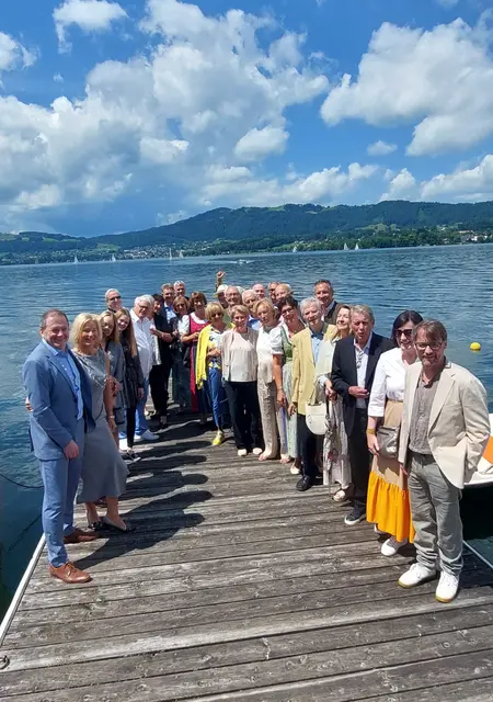 Hofübergabe bei den Lions Wels in Gmunden: Der neue Präsident will im neuen Clubjahr für mehr Sichtbarkeit des Serviceklubs in der Öffentlichkeit eintreten. | Foto: LC Wels