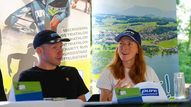 Oliver Martinussen und Leana Bissig auf dem heutigen Pressegespräch. | Foto: Paul Fuchs