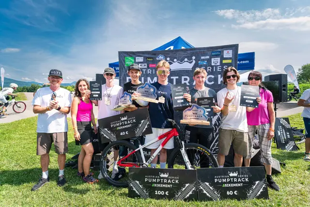 David Fellner sicherte sich den zweiten Platz bei der  Austrian Pumptrack Series in Grödig statt.  | Foto: Ole Kliem