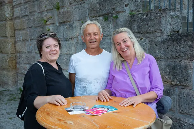 Ulli Brunner, Robert Brandstetter und Karin Deinhammer genossen den Abend im schönen Ambiente.