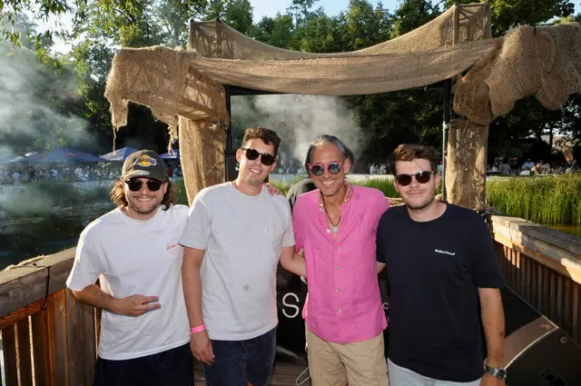 Die Veranstalter des "Electro Garten": Benjamin Bröderer, Maximilian Schmid, Martin Reinelt und Jakob Berger. | Foto: Sascha Trimmel
