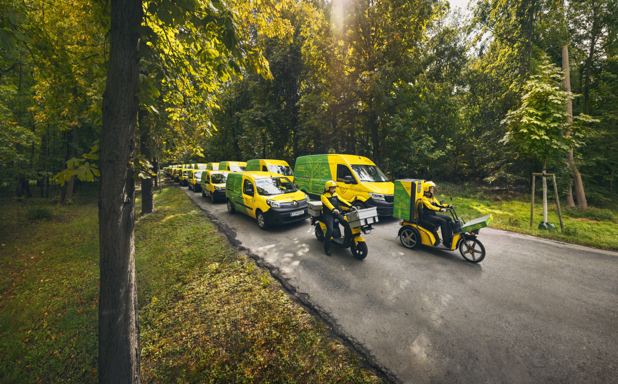 Wiener-Post-stellt-bis-Jahresende-auf-E-Autos-um