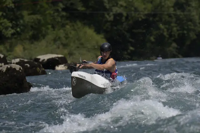 Die Bedingungen auf der Mur präsentierten sich nach einem nächtlichen Gewitter ideal. | Foto: Pete Atkison