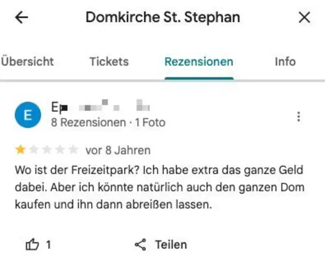 Manchen Menschen sollte man Reichtum einfach nicht gönnen. | Foto: Screenshot Google Maps