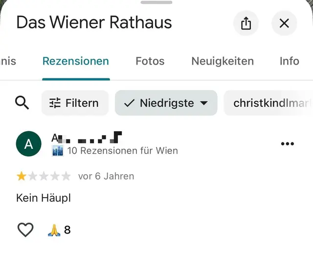 Dazu ist nichts mehr hinzuzufügen. | Foto: Screenshot Google Maps