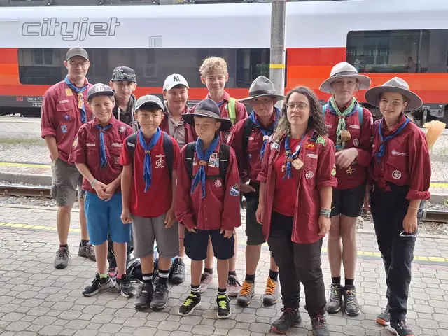 Die Pfadfinder aus Bad Ischl auf ihrer Reise zum Zeltlager. | Foto: Pfadfinder Bad Ischl