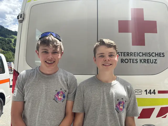 Manuel und Jakob von der Jugendgruppe Saalbach. | Foto: MeinBezirk