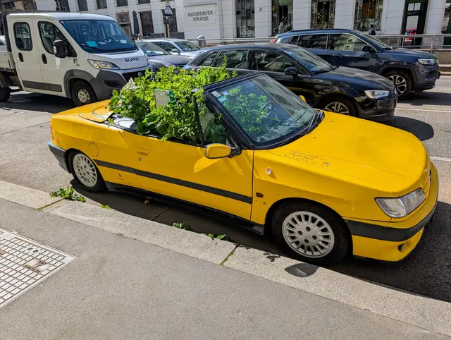Aktuell kämpft das „Cabriobeet“ gegenüber der U6 Nußdorfer Straße für die Verkehswende. | Foto: Fabian Franz/MeinBezirk