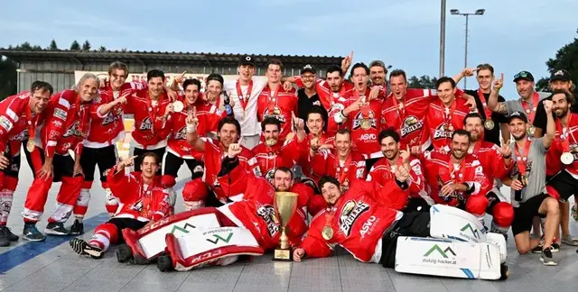 Die HSC Eagles Poggersdorf haben Grund zu feiern. | Foto: ÖBHV