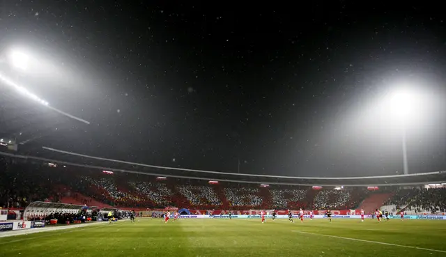 Arnautović wird künftig im Rajko-Mitić-Stadion in Belgrad spielen. (Archiv) | Foto: NOVAK DJUROVIC / REUTERS / picturedesk.com