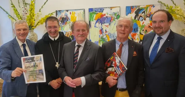 Von rechts nach links: Udo Thianich-Schwamberger, Hans Moßhammer, Wolfgang Bandion, Korbinian Birnbacher und Josef Schöchl. | Foto: Josef Schöchl