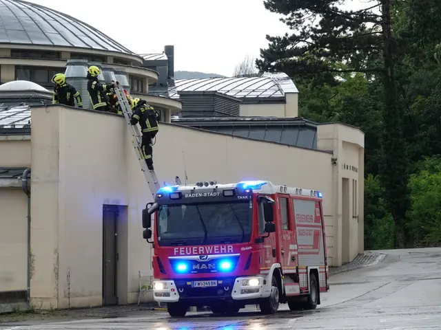 Die Regenrinne wurde ausgepumpt | Foto: Freiwillige Feuerwehr Baden-Stadt/www.ffbs.at