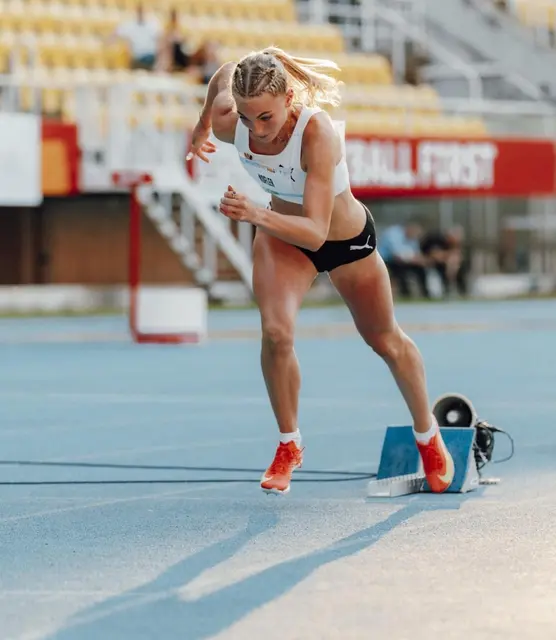 Amelie Kofler verfehlte bei den EYOF in Skopje ihre persönliche Bestzeit nur hauchdünn. | Foto: ÖOC/Gepa Pictures
