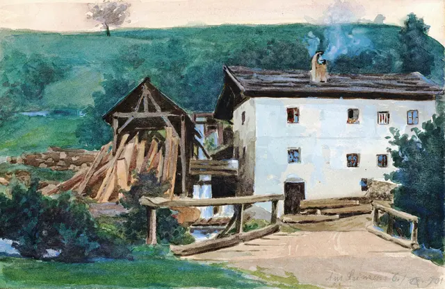 Hof Säge in Grinzens 1901 | Foto: Chronik Gemeinde Grinzens