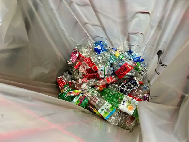 Was wie ein gelber Sack aussieht, ist ein Behälter, in Form eines Rollcontainer, mit entwerteten Flaschen. | Foto: Markus Kahrer