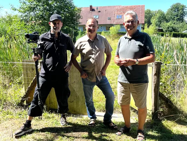 Kameramann Günter Tuscher, Dietmar Kreindl, Karl Lenz. | Foto: Maria Nebel