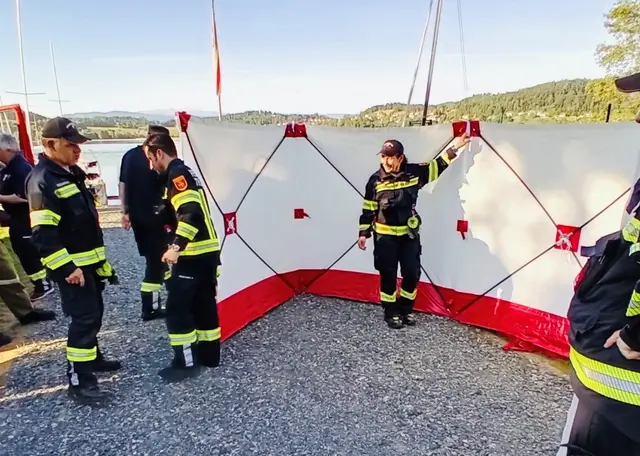 Die neue Sichtschutzwand – ab sofort bei der FF Thalsdorf im Einsatz. | Foto: FF Thalsdorf