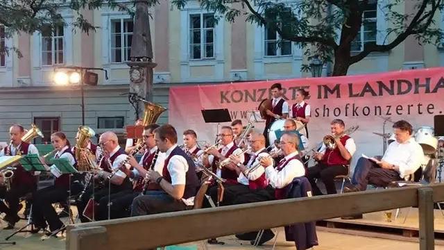 Die Kolpingmusik Klagenfurt lädt zum letzten Landhaushofkonzert. | Foto: Kolpingmusik Klagenfurt