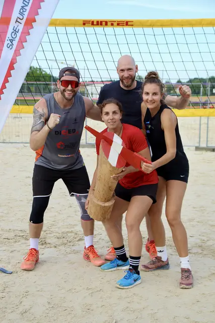 Das Siegerteam "PaTie" mit Andreas Träger, Marion Nirschl, Gerrit Eichinger und Anna Raster (v. l.). | Foto: Johannes Hofmann