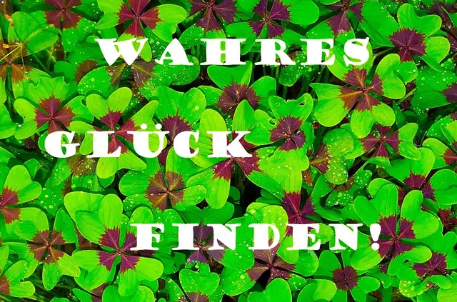 Wahres Glück finden, Gedicht