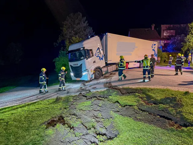 Ein Lkw-Fahrer aus der Nachbarschaft half bei der Bergung. | Foto: Christian Stoxreiter